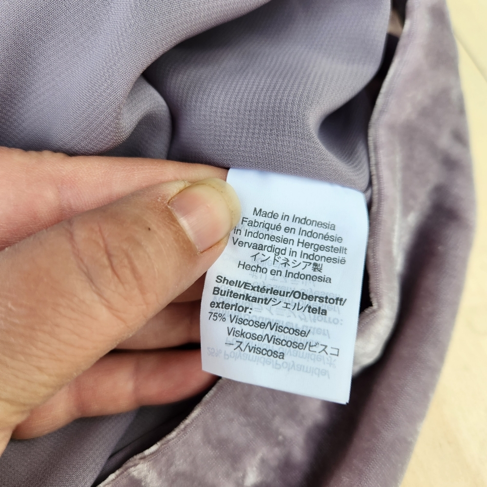 NWT Madewell Velvet Button-Down Cami Top - Lilac Purple - Size 14 - Picture 11 of 14